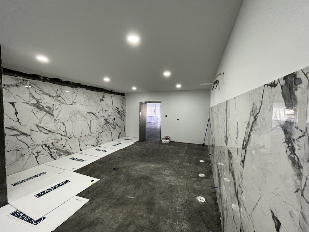 What Feels Like Miles of Tiles!