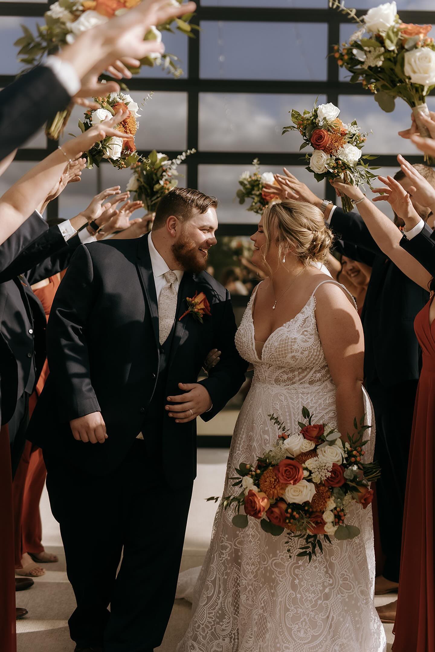 Orange & Burgundy Rustic September Wedding | Emily and Austin