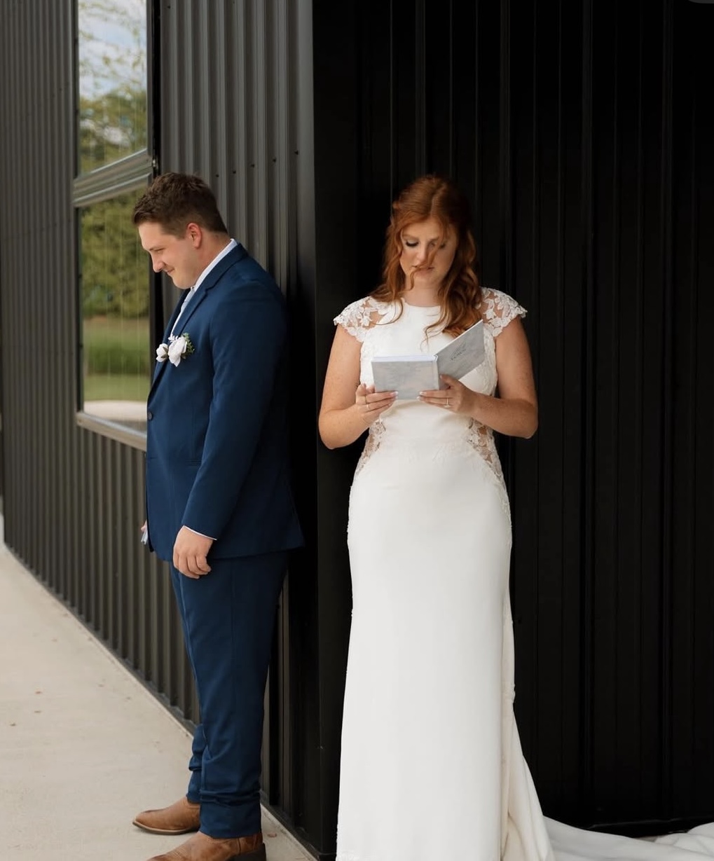 A Bright Dusty Blue & Blush Wedding in July | Lexi & Austin